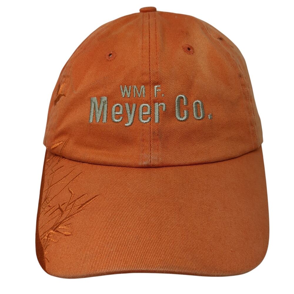 WM F. Meyer Co. Moen Strapback Baseball Cap Orange One Size Adjustable Towsleys